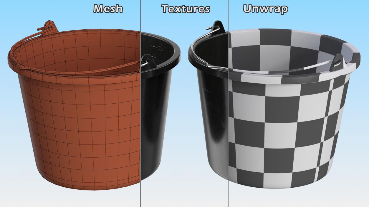 3D model Buckets Collection 3