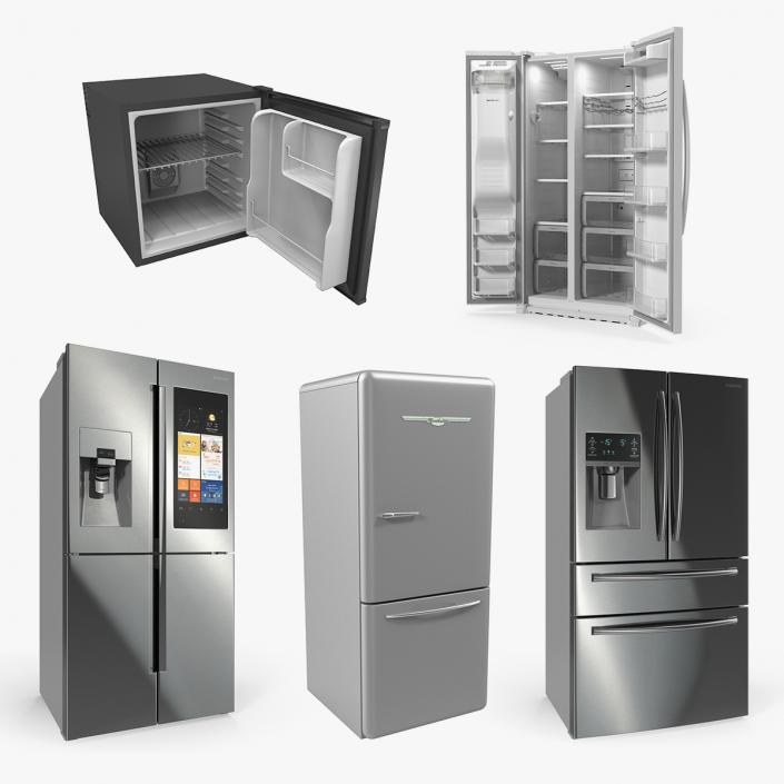 3D Refrigerators Collection 2