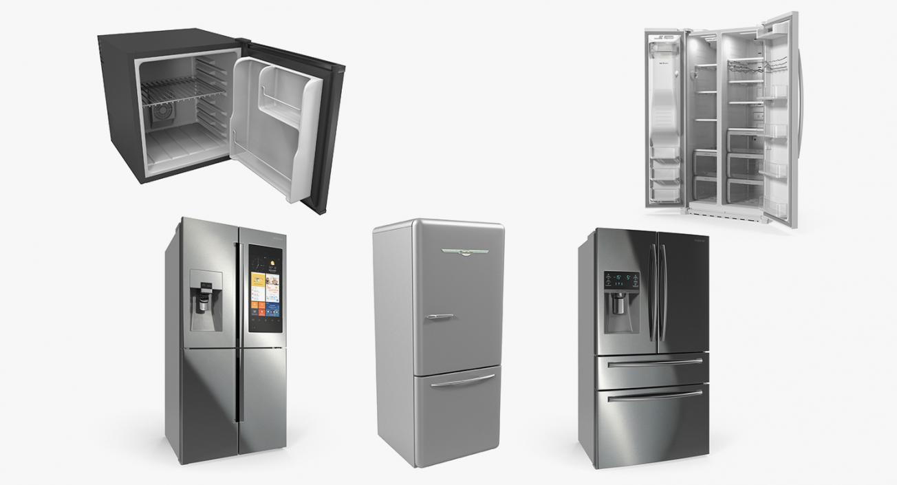 3D Refrigerators Collection 2