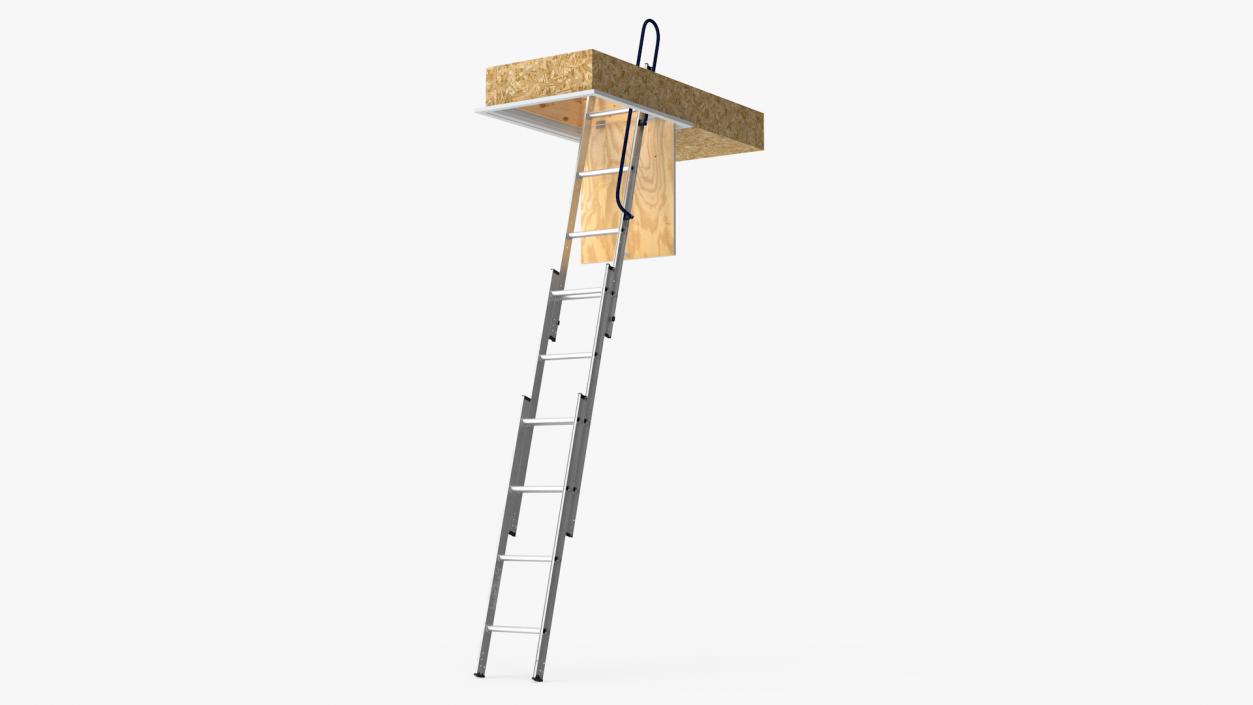 3D Metal Attic Ladder model