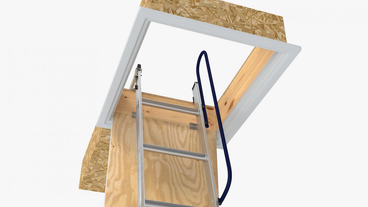 3D Metal Attic Ladder model