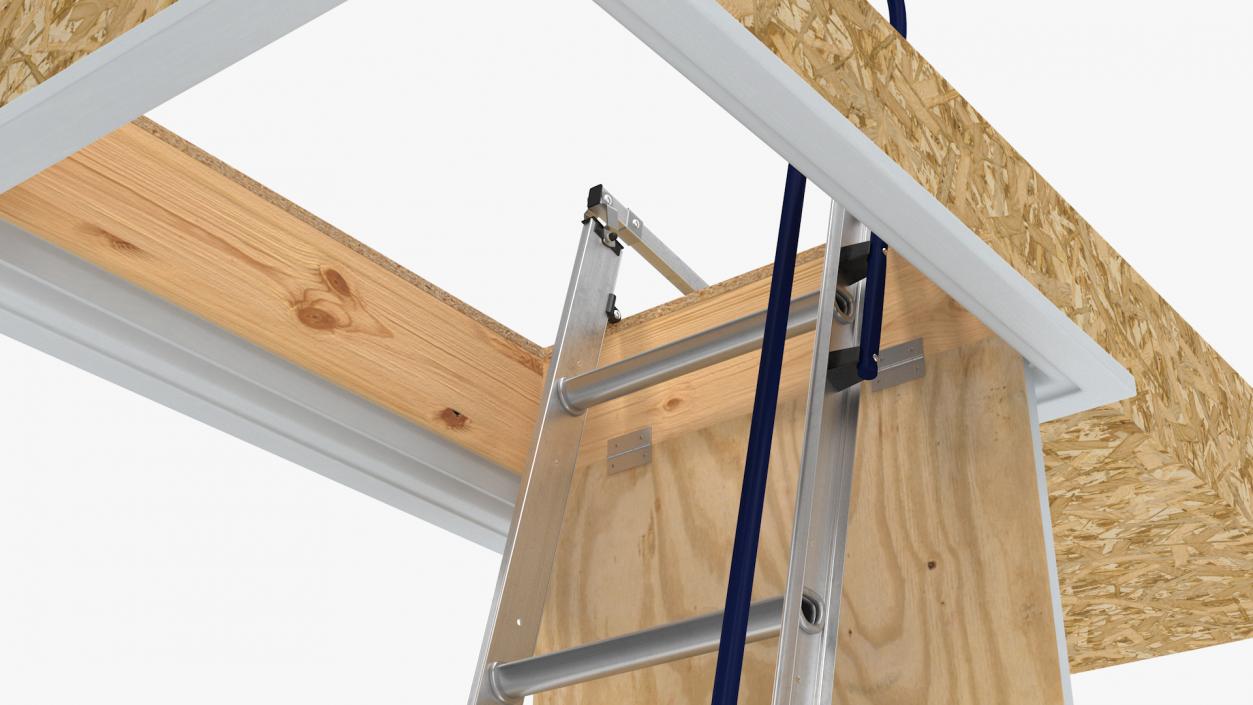 3D Metal Attic Ladder model