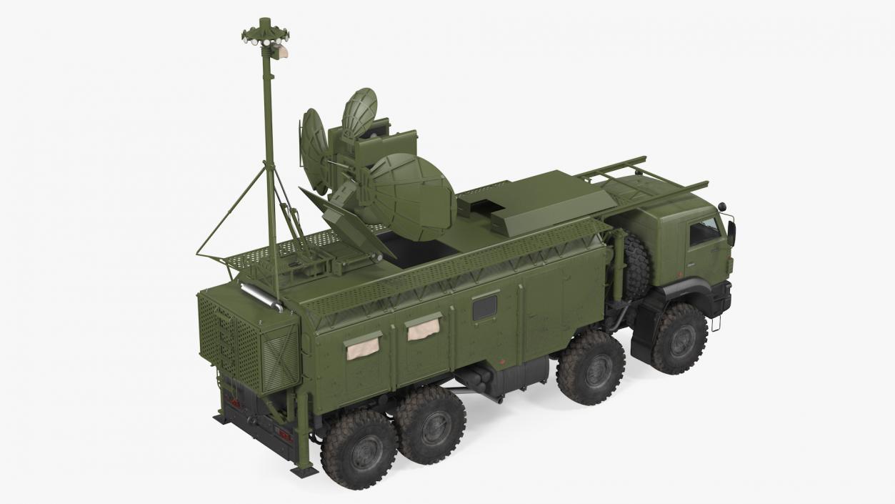 3D model Krasukha 4 1RL257 Mobile Electronic Warfare System