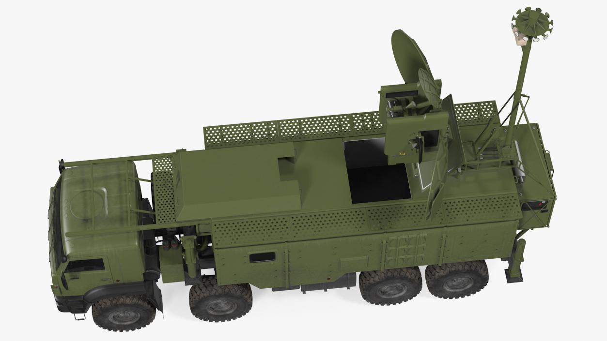 3D model Krasukha 4 1RL257 Mobile Electronic Warfare System