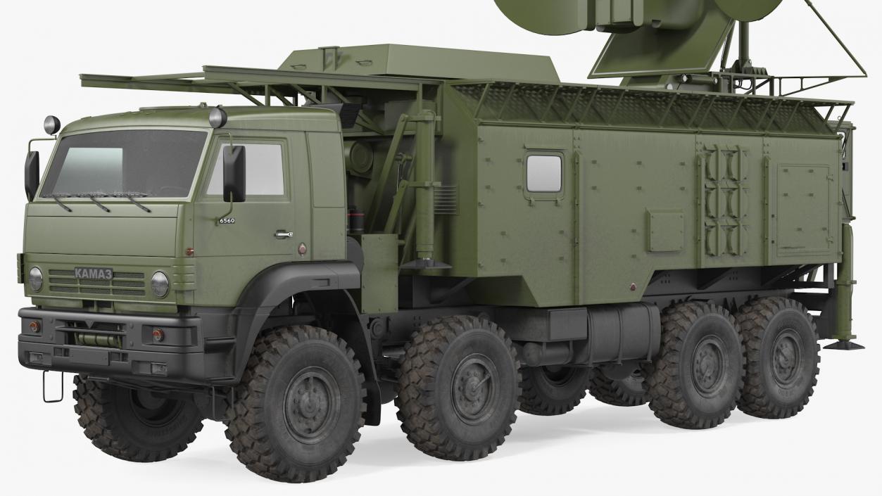 3D model Krasukha 4 1RL257 Mobile Electronic Warfare System