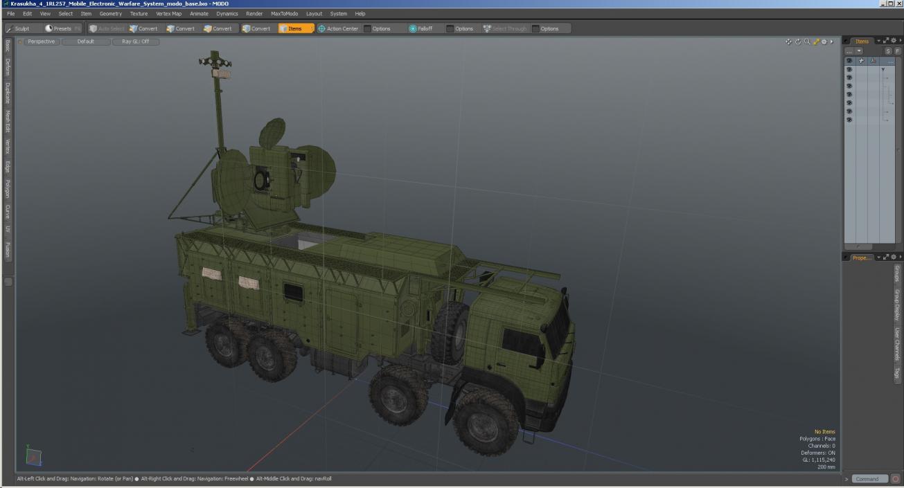 3D model Krasukha 4 1RL257 Mobile Electronic Warfare System