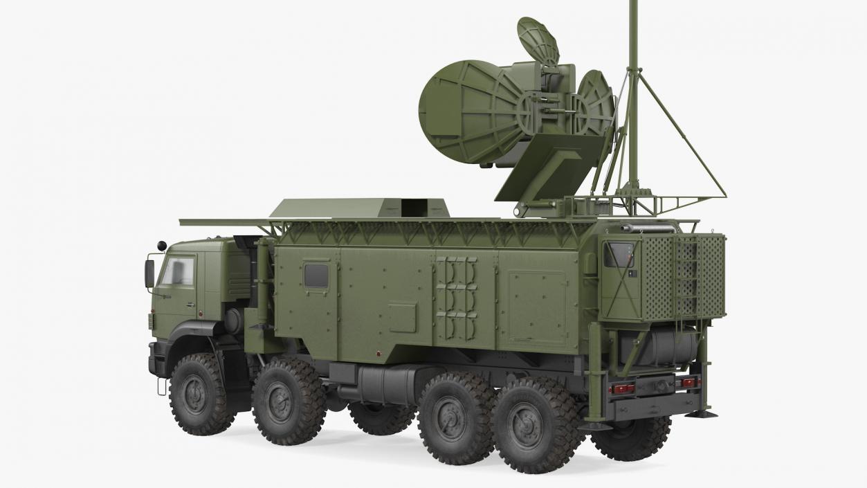 3D model Krasukha 4 1RL257 Mobile Electronic Warfare System