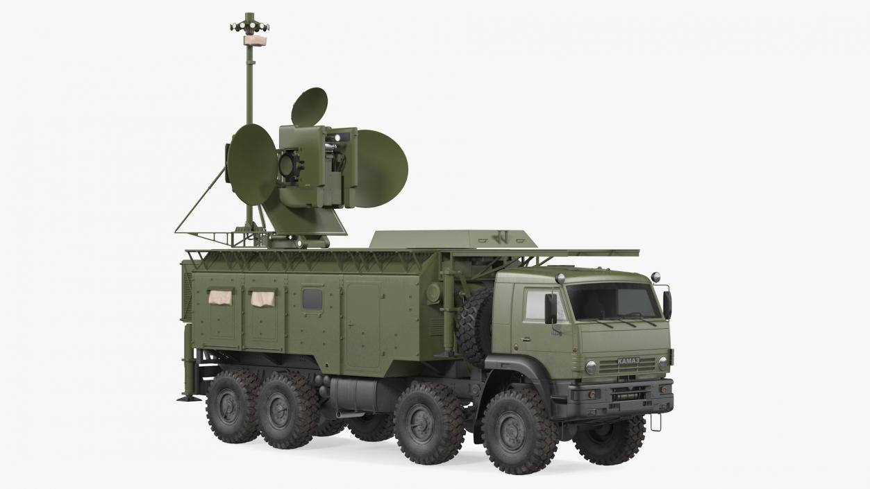 3D model Krasukha 4 1RL257 Mobile Electronic Warfare System