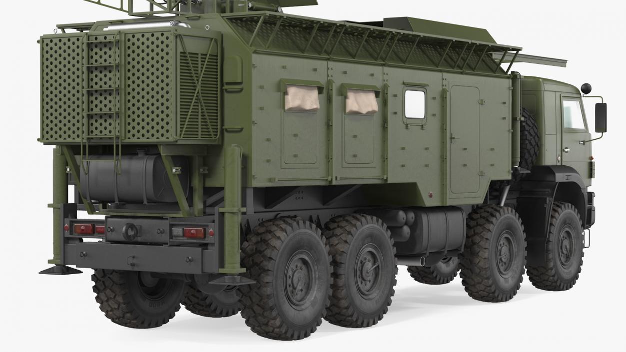 3D model Krasukha 4 1RL257 Mobile Electronic Warfare System