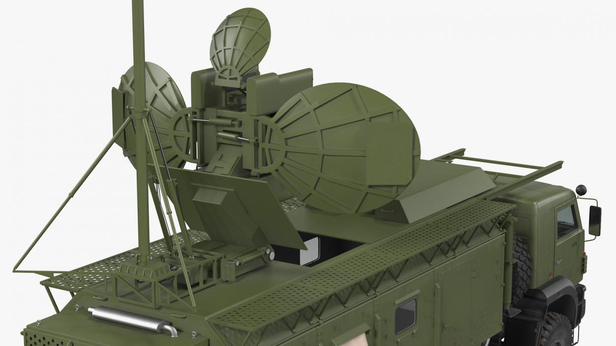 3D model Krasukha 4 1RL257 Mobile Electronic Warfare System