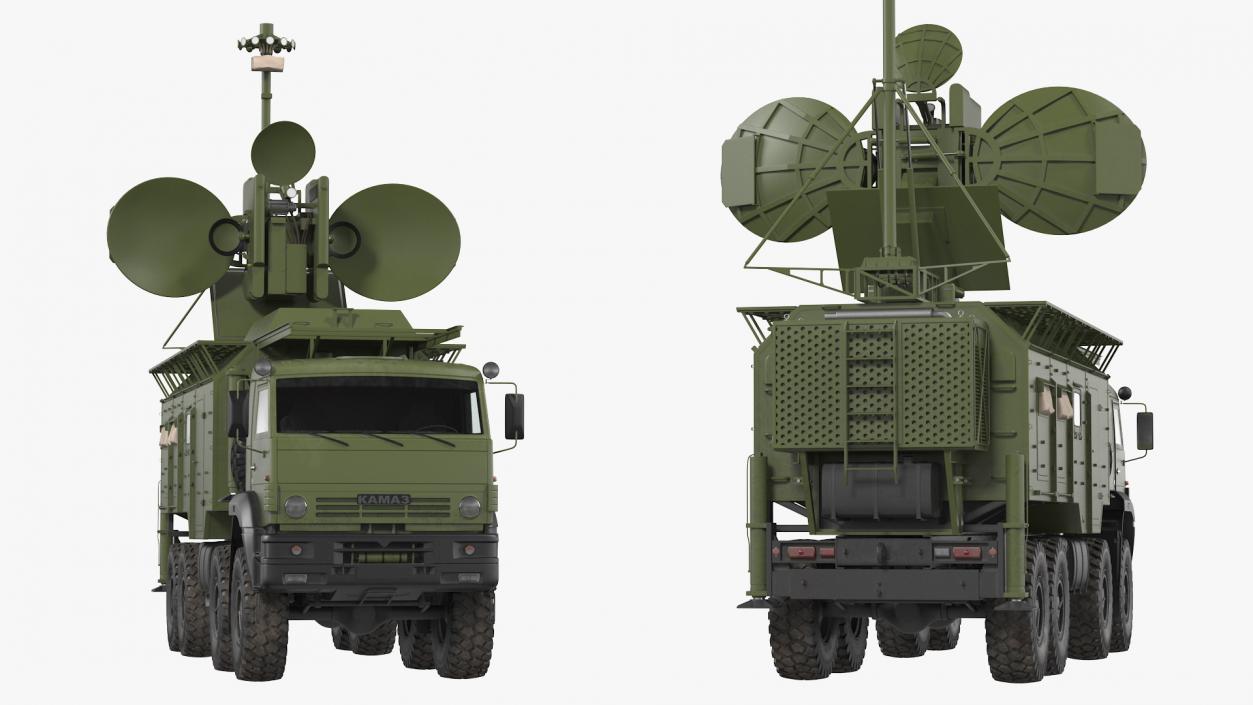 3D model Krasukha 4 1RL257 Mobile Electronic Warfare System