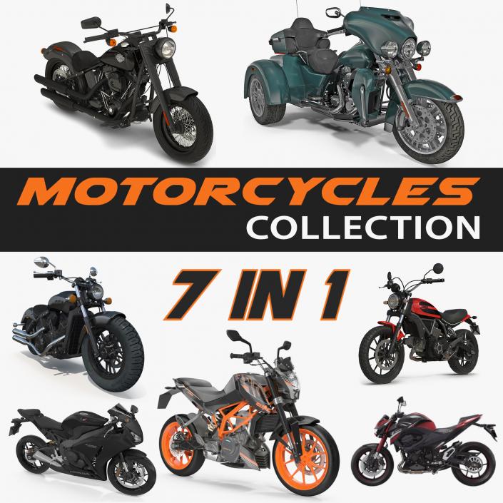 Motorcycles Collection 3D