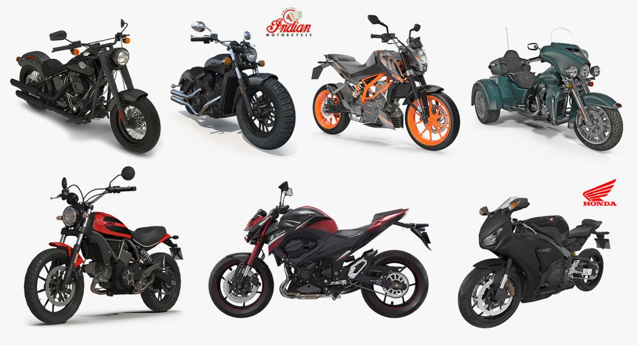 Motorcycles Collection 3D