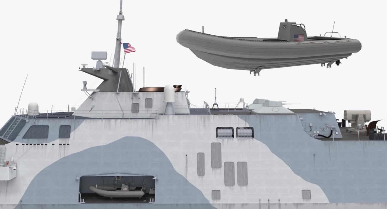 USS Freedom LCS-1 Rigged 3D model