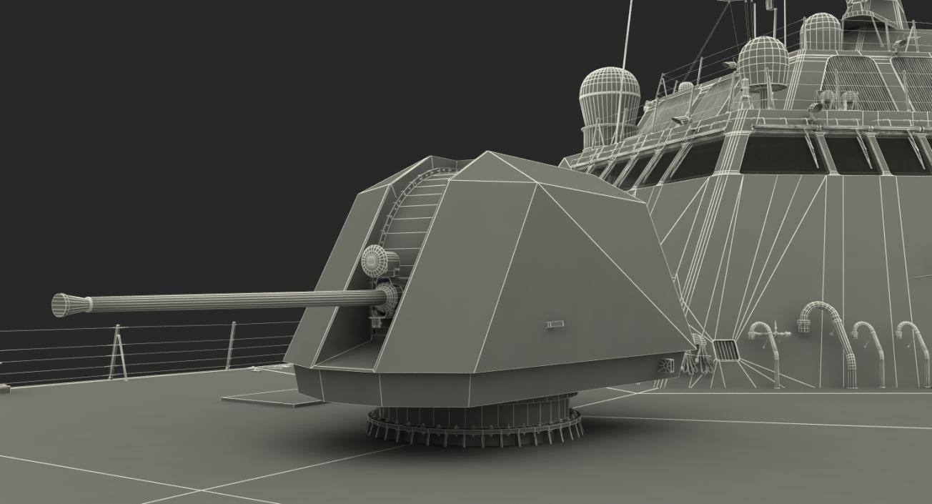 USS Freedom LCS-1 Rigged 3D model