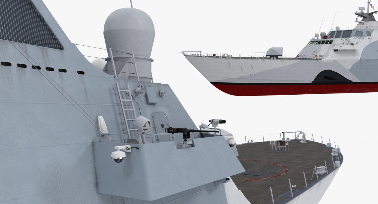 USS Freedom LCS-1 Rigged 3D model