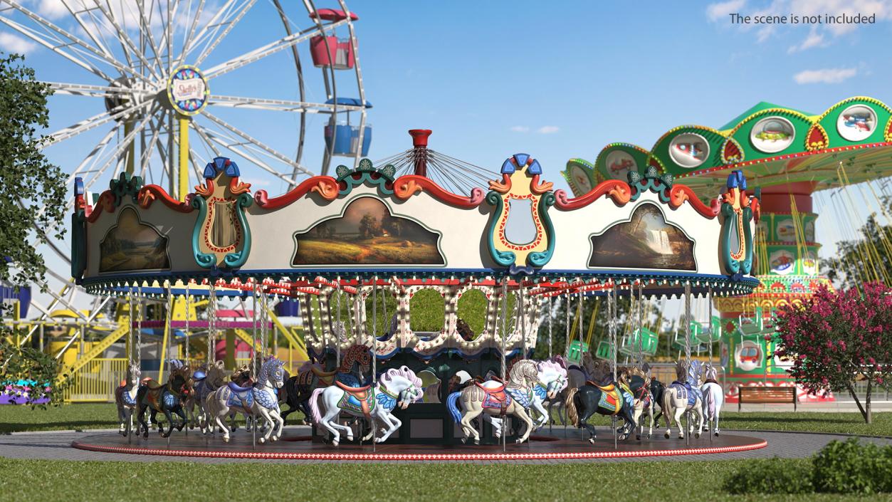 3D Amusement Park Rides Collection 2 model