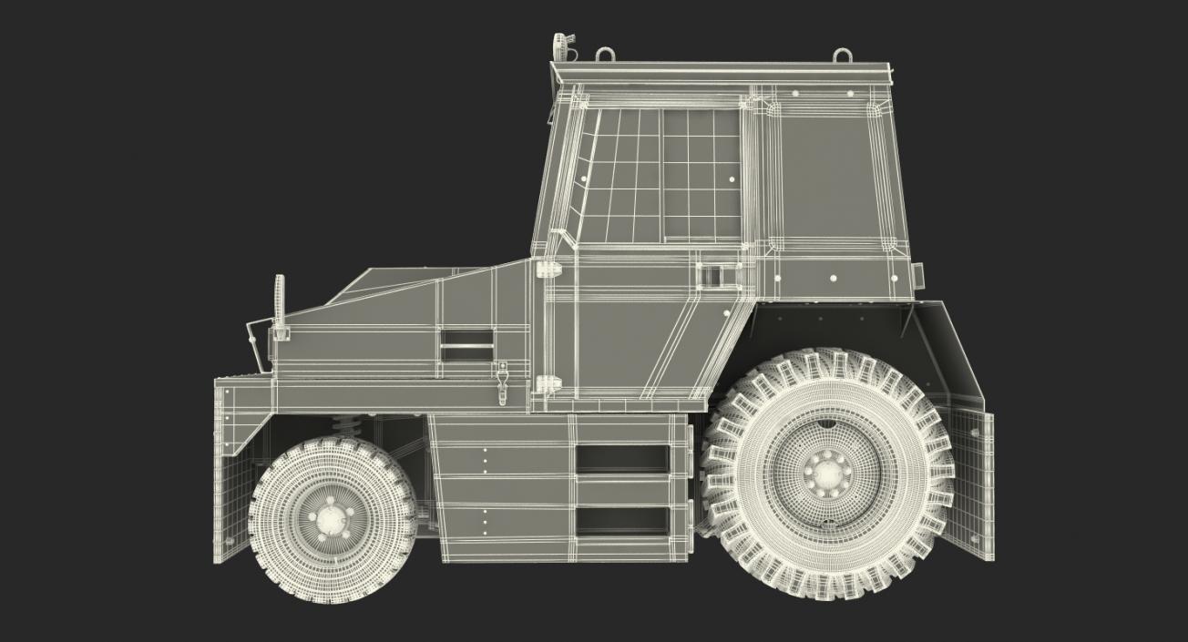 3D model Airport Tug Hallam HE50 Rigged