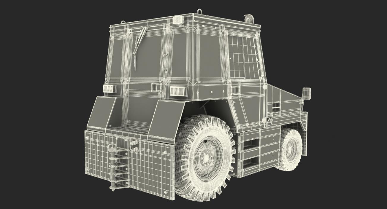 3D model Airport Tug Hallam HE50 Rigged