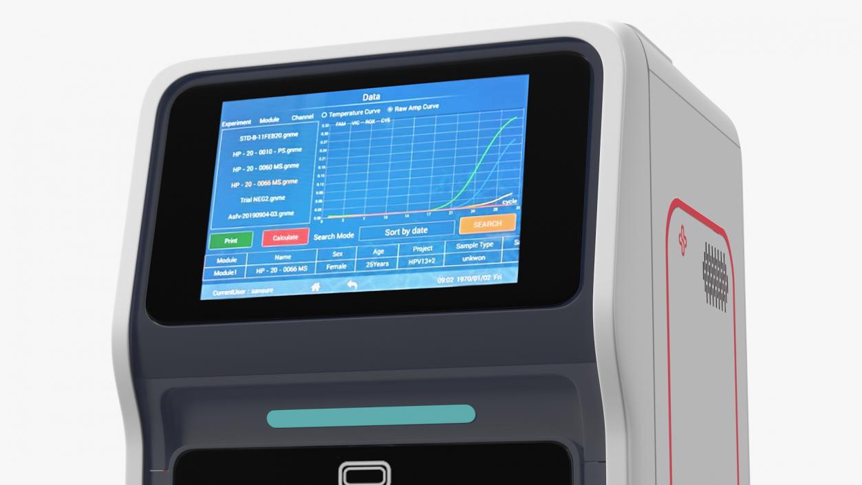 3D iPonatic Portable PCR Molecular Workstation model