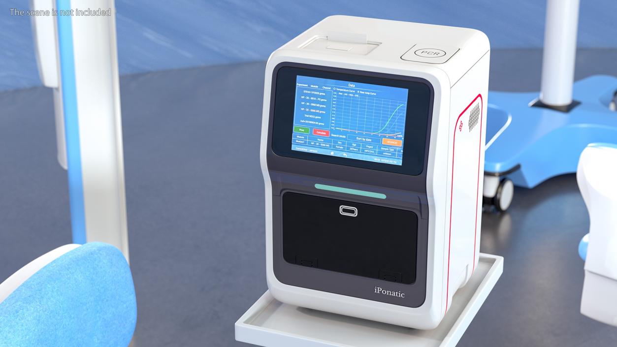 3D iPonatic Portable PCR Molecular Workstation model