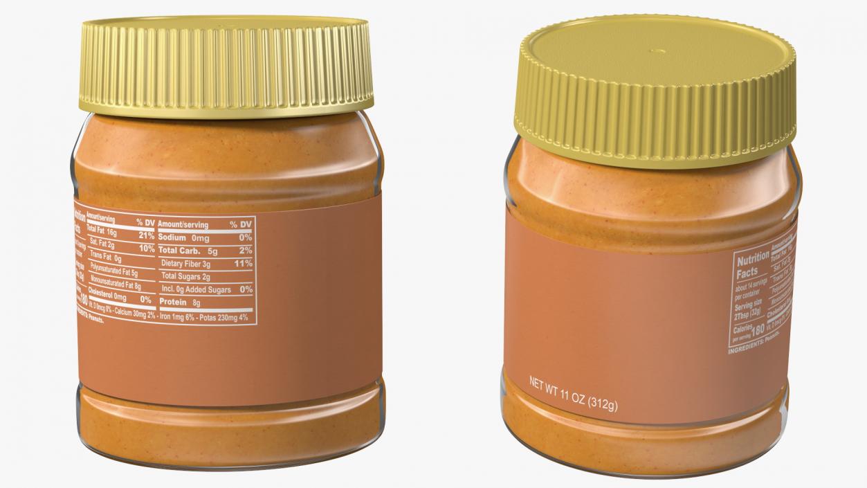 3D Cashew Butter model