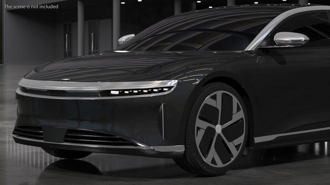 3D model Electric Luxury Sedan Exterior Only