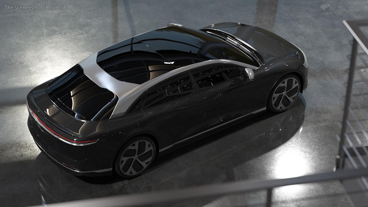 3D model Electric Luxury Sedan Exterior Only