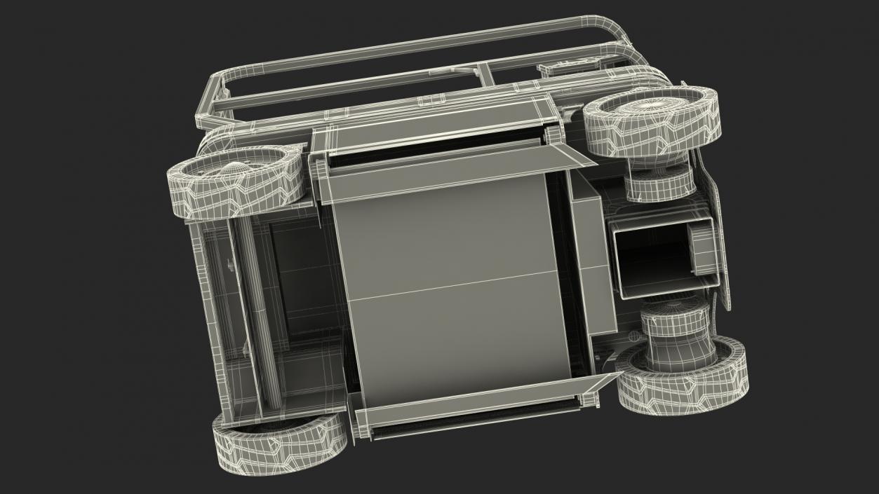 Vertical Mast Lift New Rigged 3D model