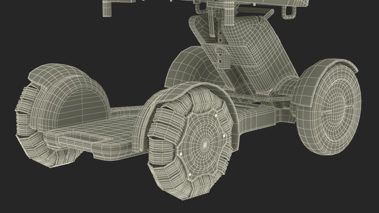 3D Mobility Scooter Rigged model