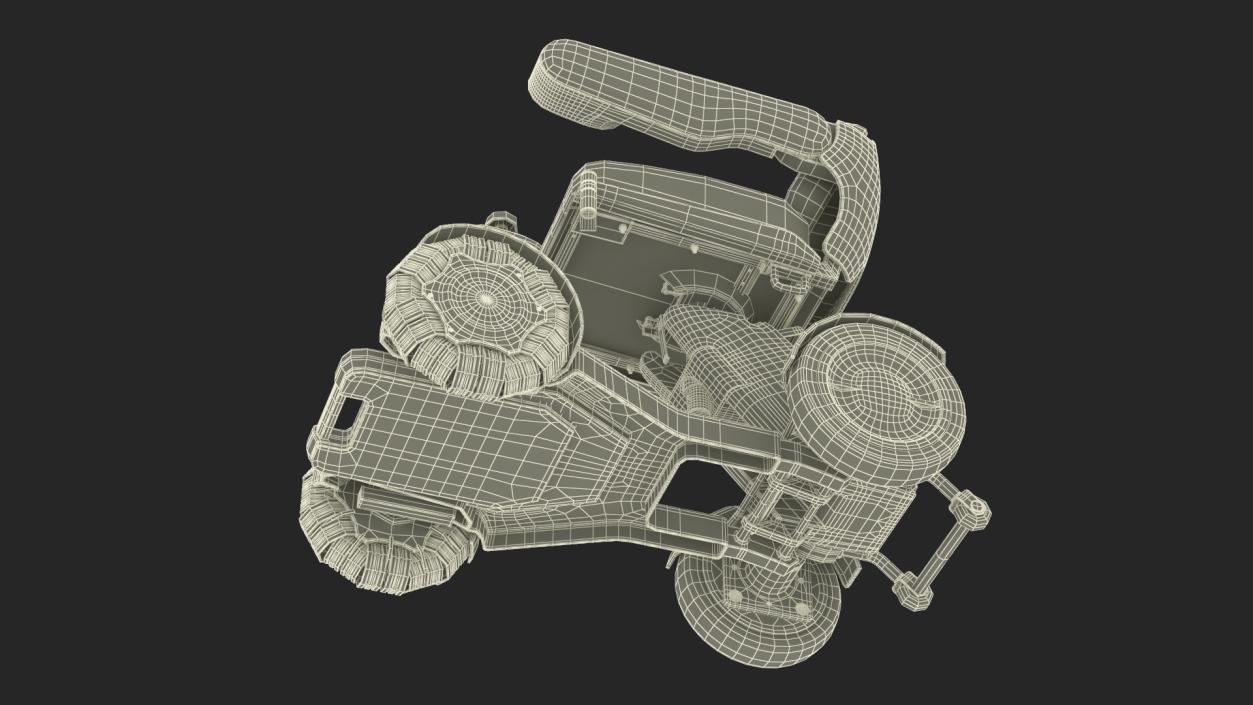 3D Mobility Scooter Rigged model