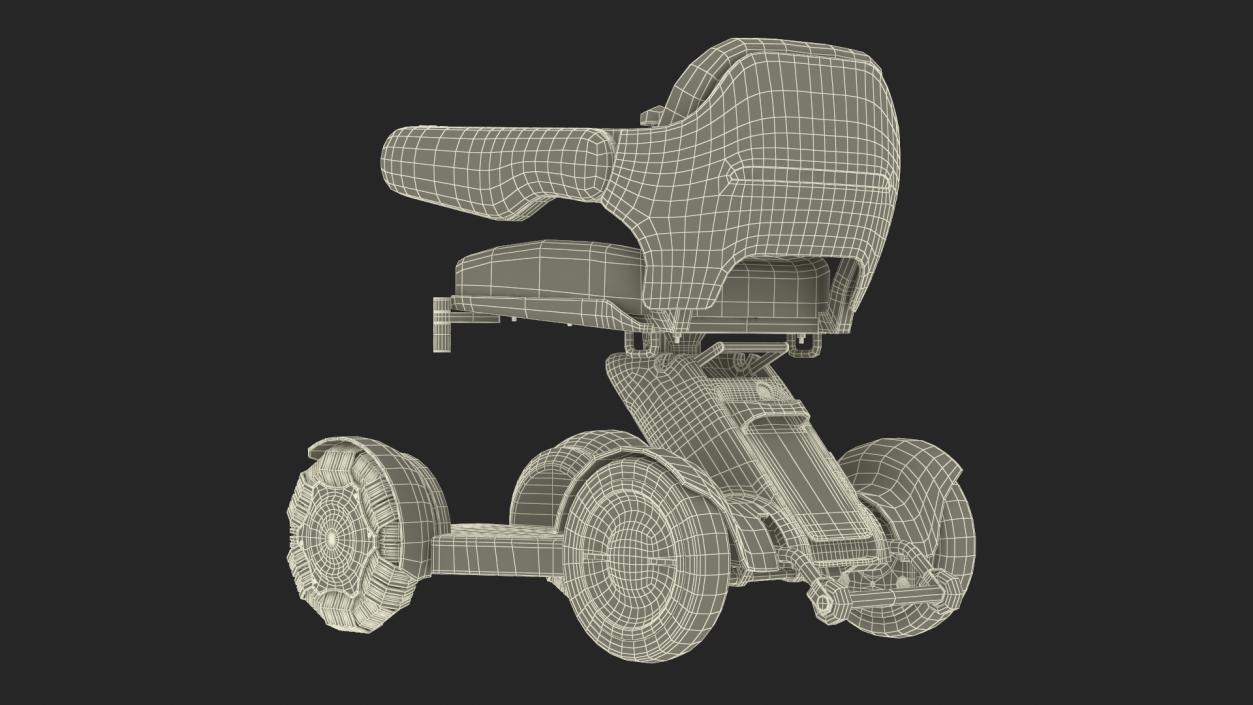 3D Mobility Scooter Rigged model