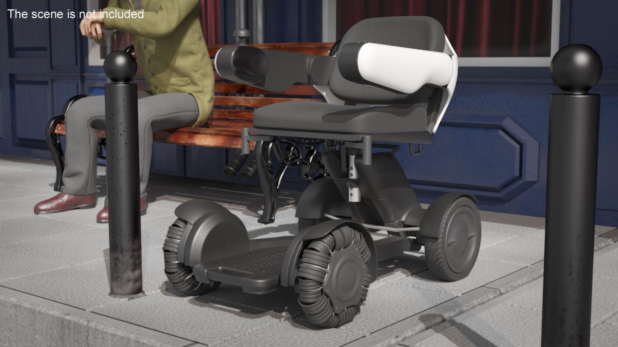 3D Mobility Scooter Rigged model