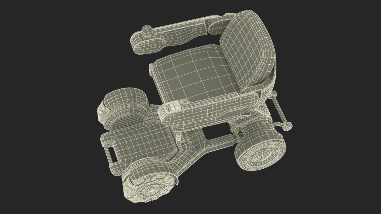 3D Mobility Scooter Rigged model