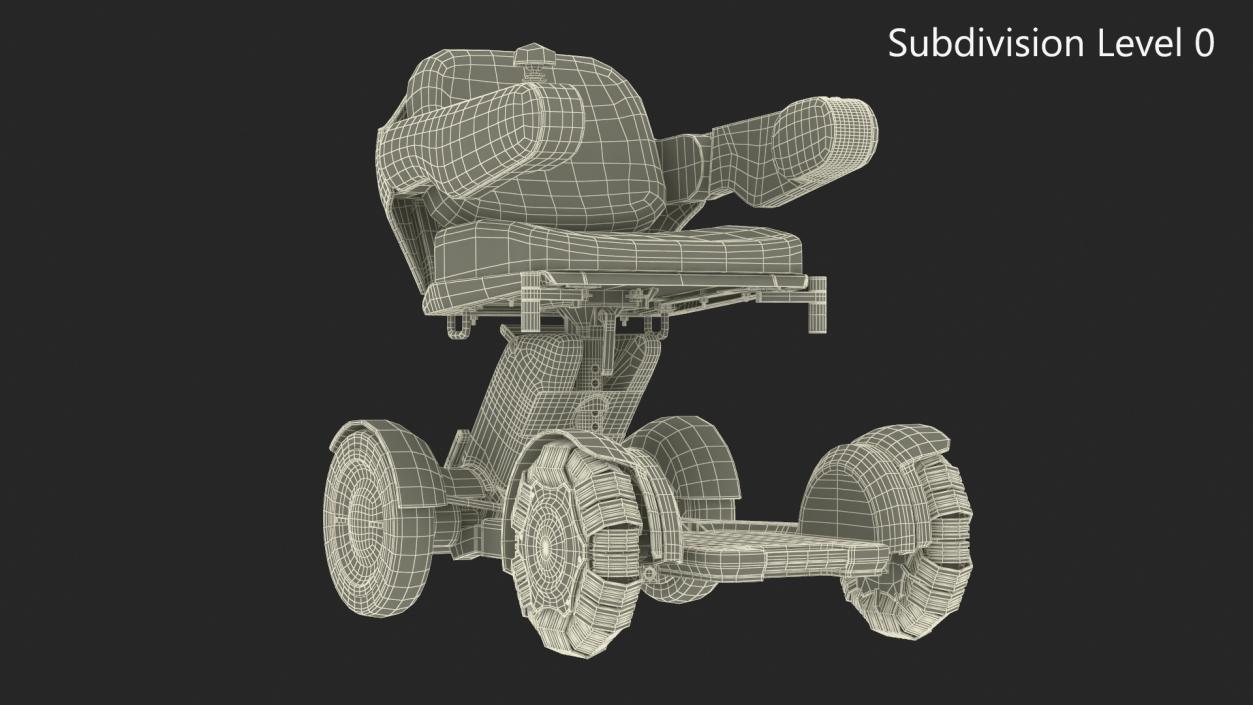 3D Mobility Scooter Rigged model