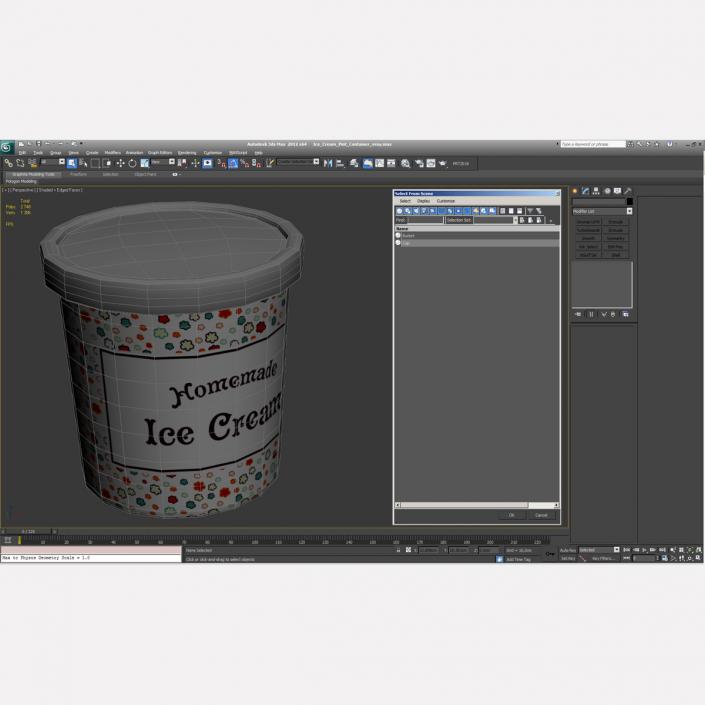 Ice Cream Pint Container 3D model