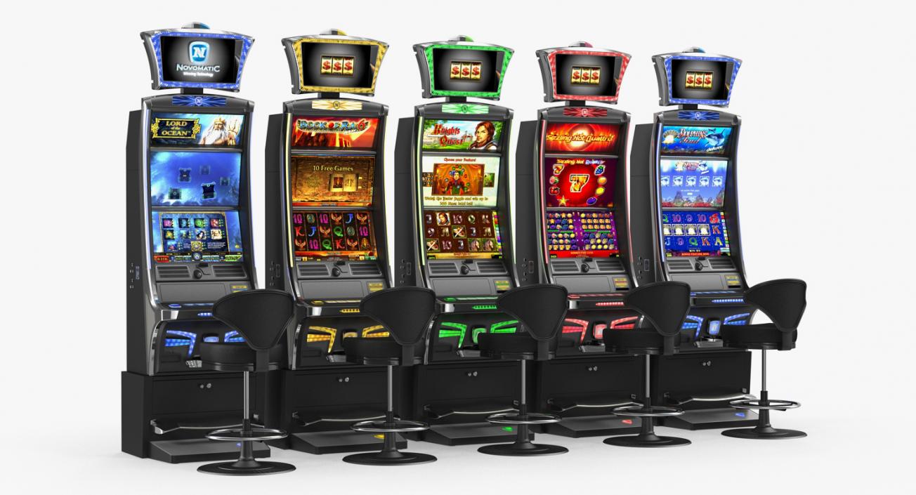 3D Casino Slot Machines Collection 3 model