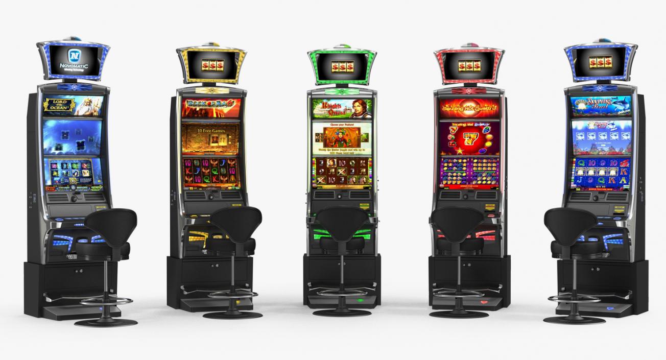 3D Casino Slot Machines Collection 3 model