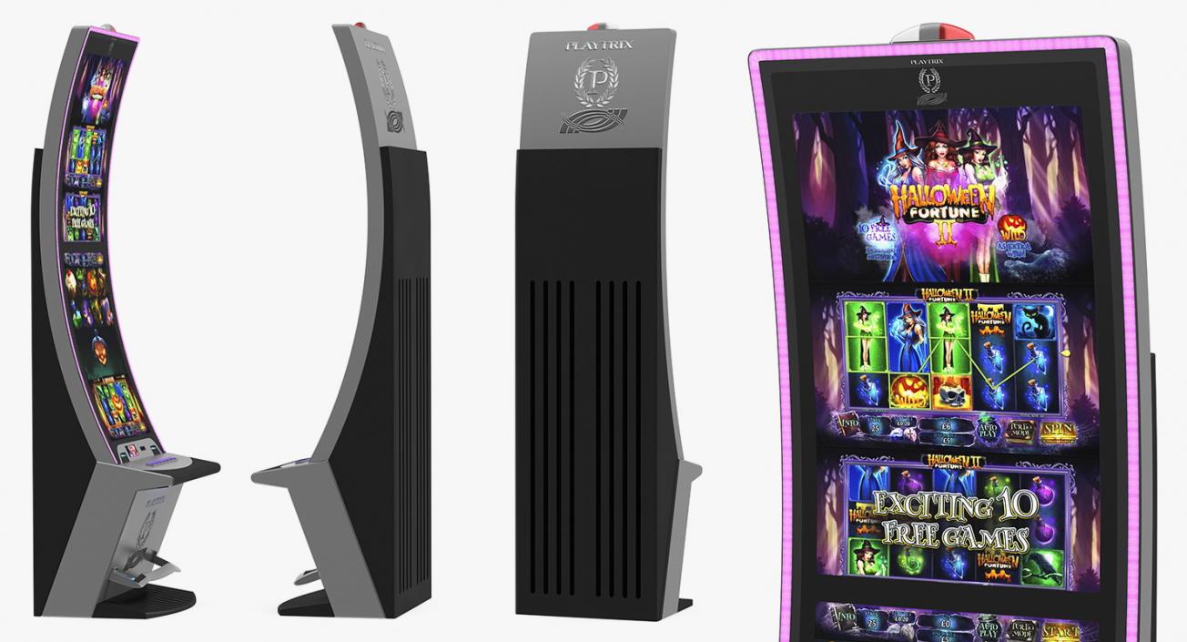 3D Casino Slot Machines Collection 3 model