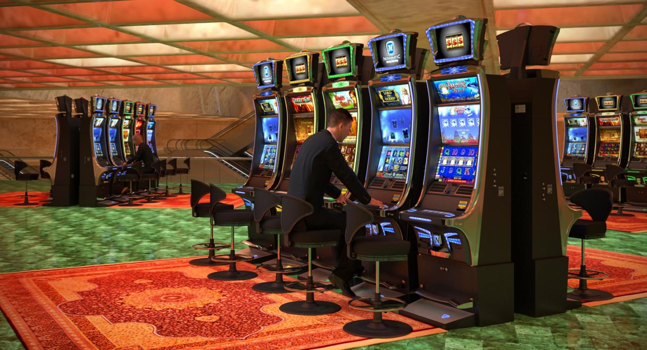 3D Casino Slot Machines Collection 3 model