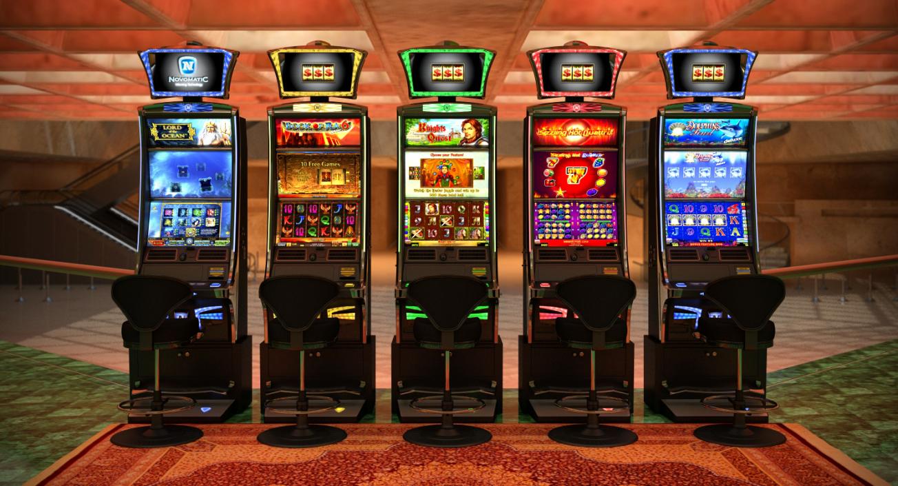 3D Casino Slot Machines Collection 3 model