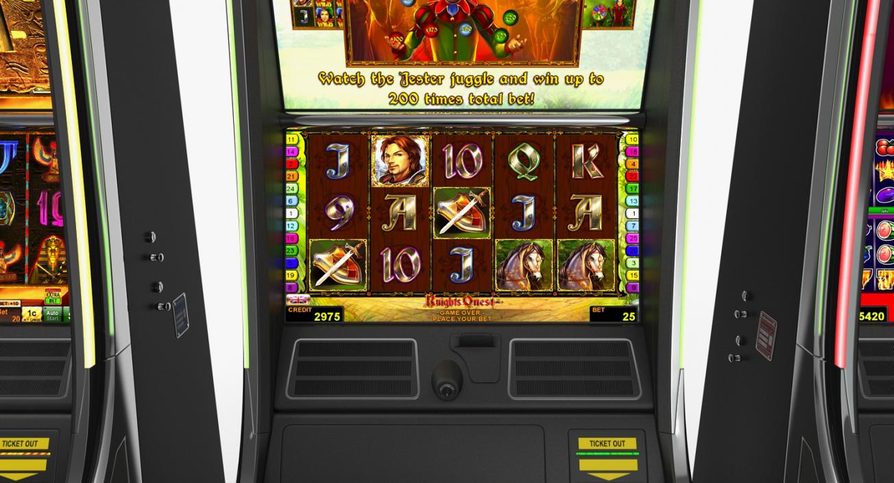 3D Casino Slot Machines Collection 3 model