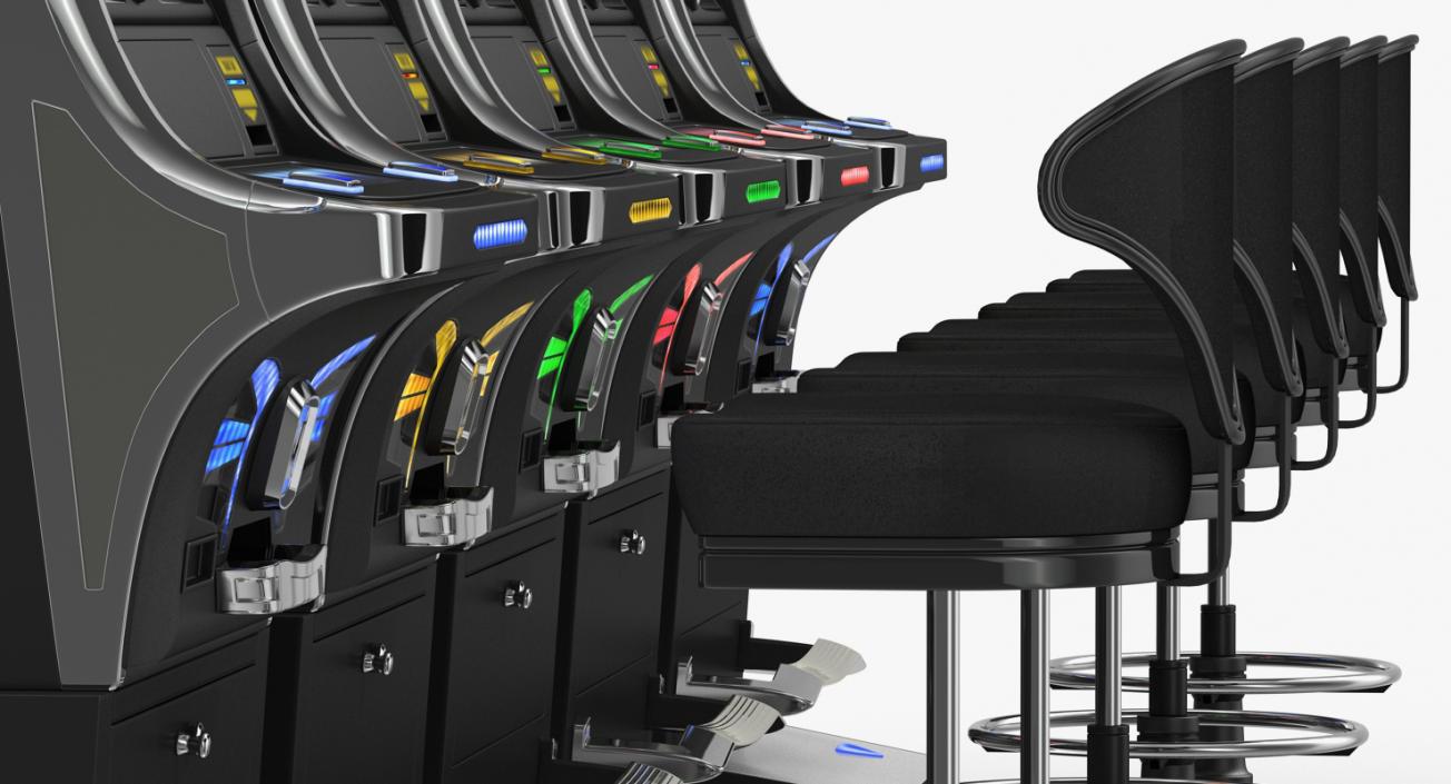 3D Casino Slot Machines Collection 3 model