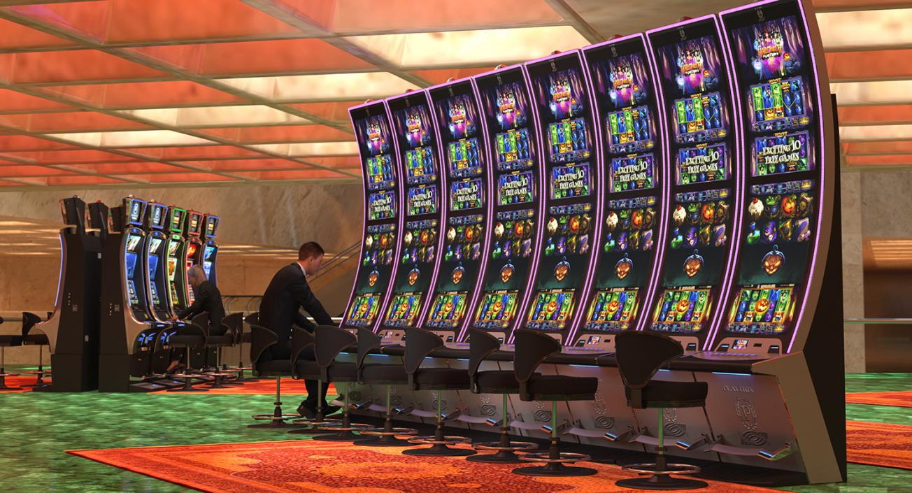 3D Casino Slot Machines Collection 3 model