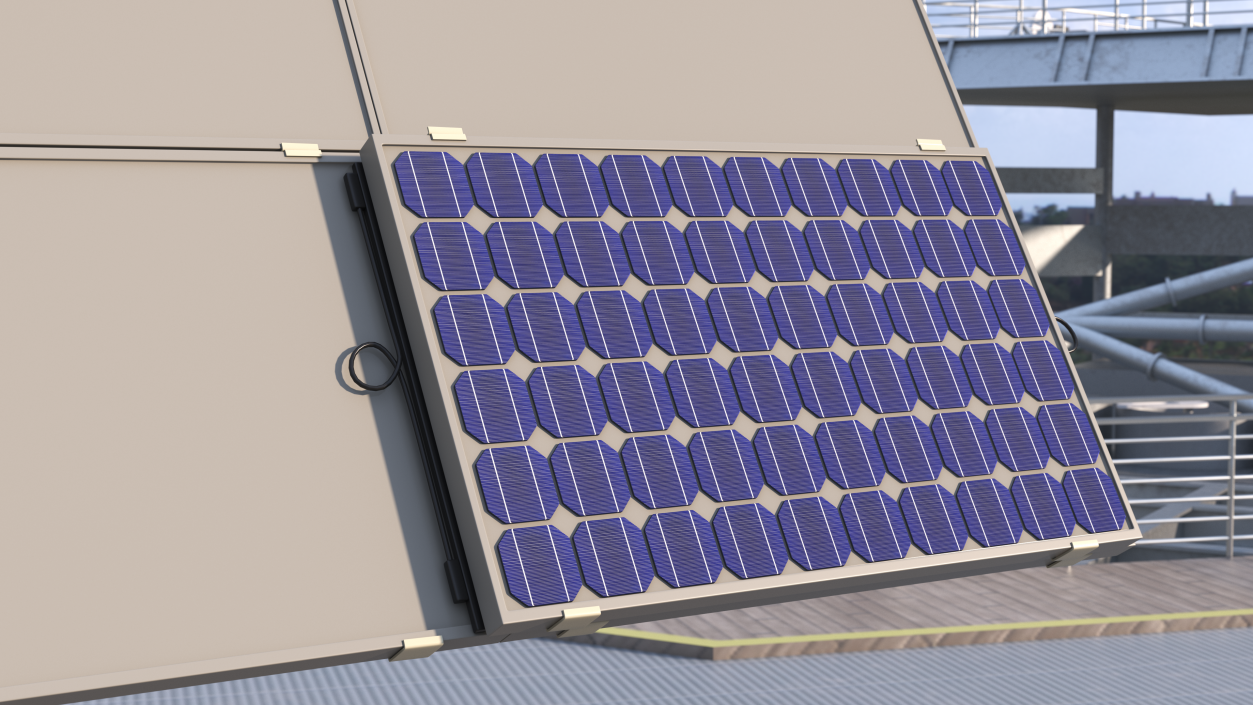 3D model Portable Solar Panel Unit