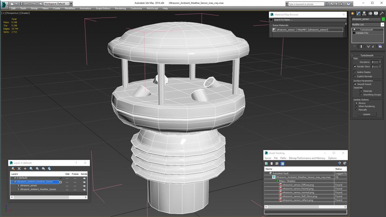 3D Ultrasonic Ambient Weather Sensor model