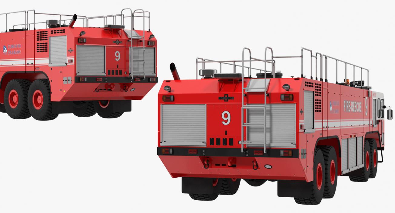 Fire Trucks 3D Models Collection 4 3D model