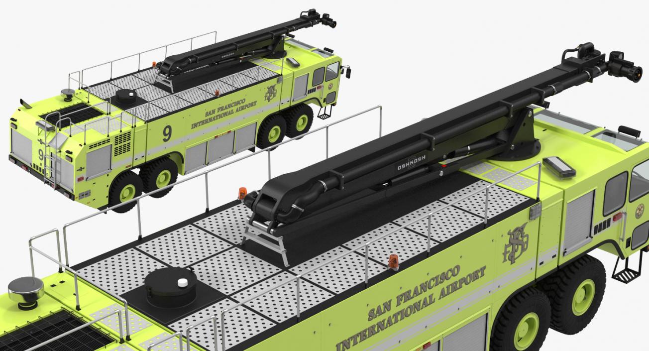 Fire Trucks 3D Models Collection 4 3D model