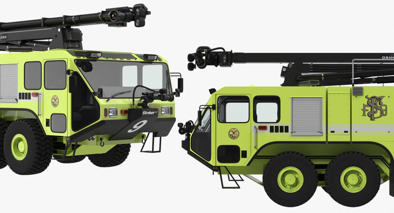 Fire Trucks 3D Models Collection 4 3D model