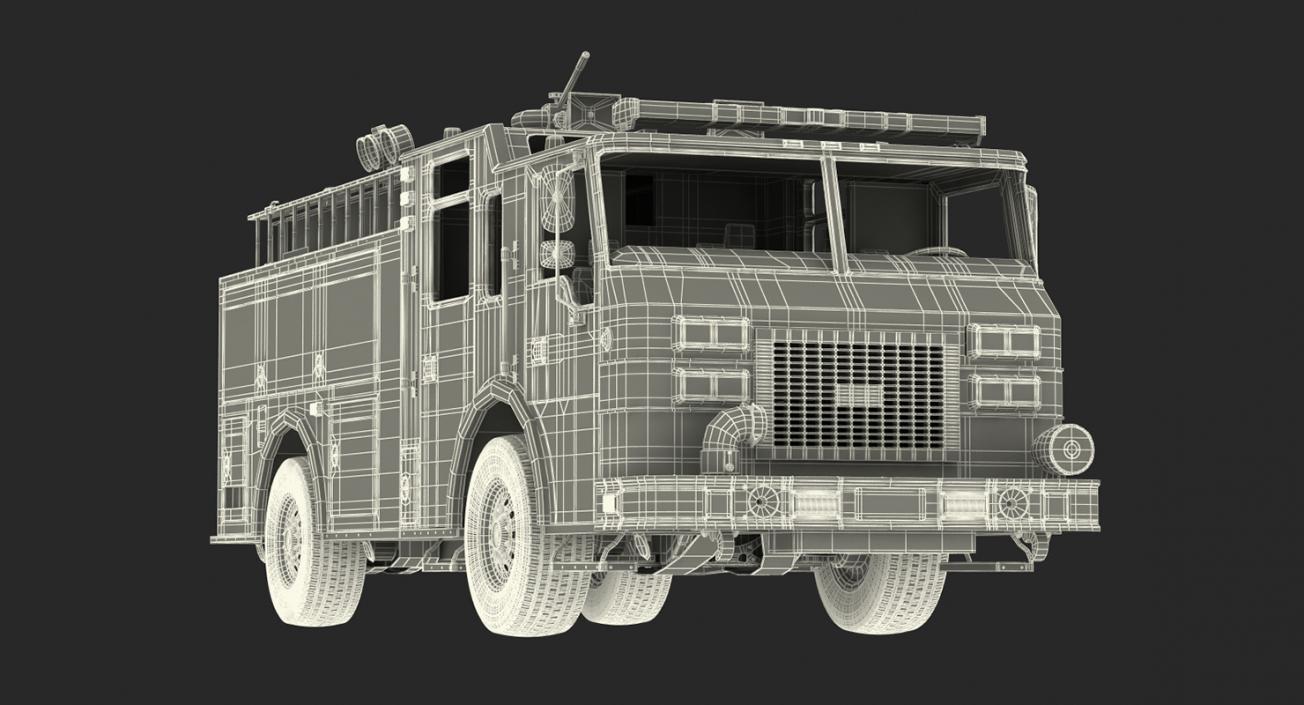 Fire Trucks 3D Models Collection 4 3D model